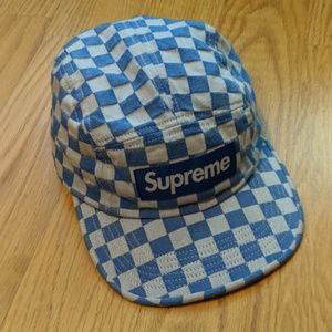 Supreme checkerboard camp cap